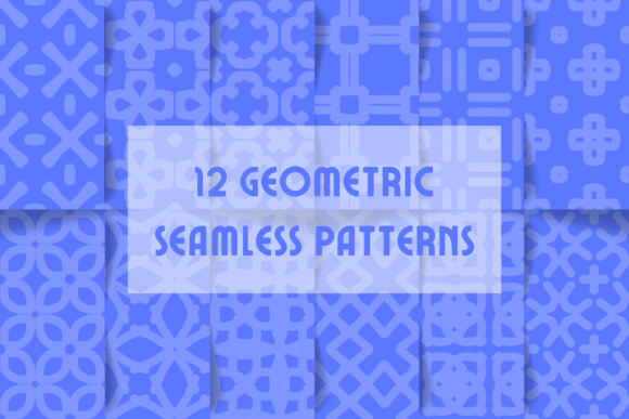 Blue Geometric Seamless Patterns: A Modern Design Solution for Creatives and Businesses