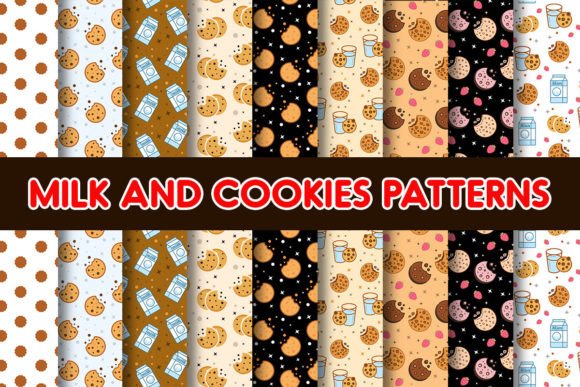 Cookie Milk Digital Papers Patterns: A Creative Resource for Designers and Crafters