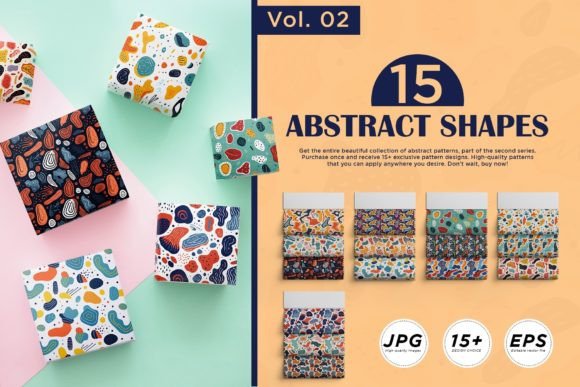 Dynamic Abstract Shape Patterns Set