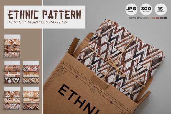 Ethnic Inspired Watercolor Patterns: A Timeless Blend of Culture and Creativity