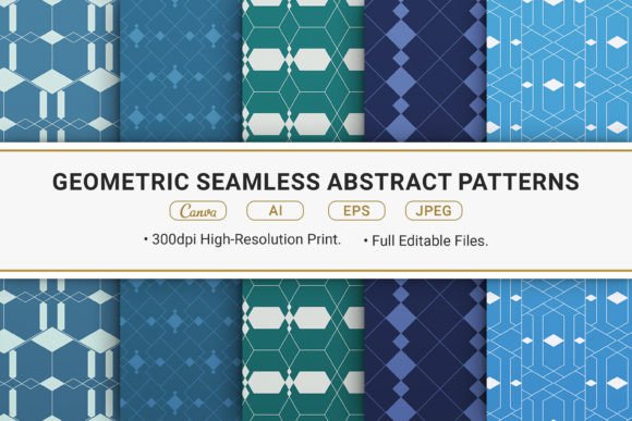 Geometric Seamless Abstract Patterns: A Versatile Design Tool for Every Creator