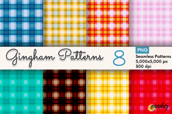 Mix Color Gingham Patterns