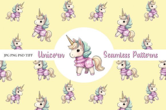 Seamless Unicorn Patterns: A Versatile Design for Creative Projects