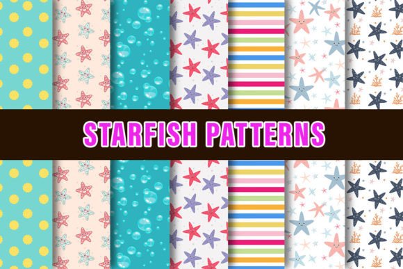 Starfish Digital Papers Patterns
