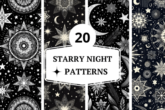 Starry Night Patterns: A Cosmic Canvas for Creativity