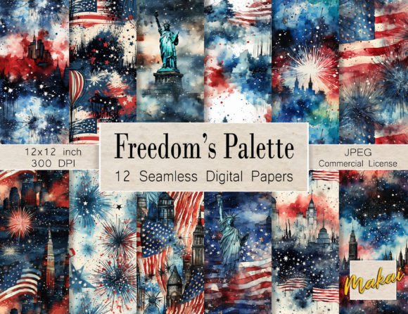 Watercolor Patriotic Seamless Patterns: A Guide to Choosing and Using Them Effectively