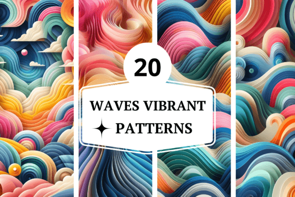 Waves Vibrant Patterns